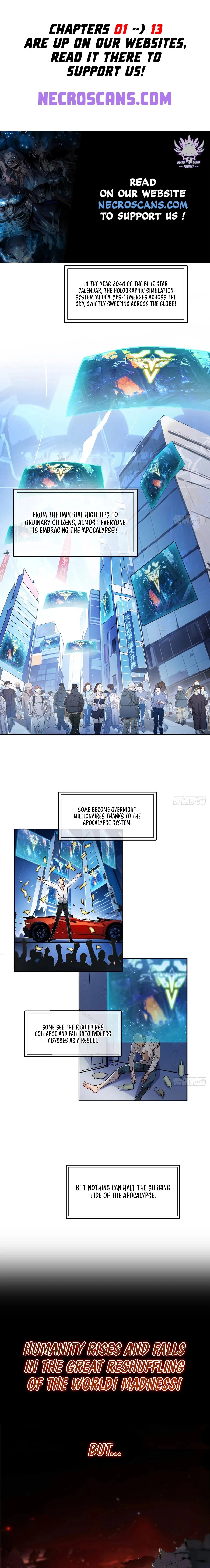 In the Bizarre Invasion, I Took Over the Body of the God of Death and Became the King Chapter 0 - 1