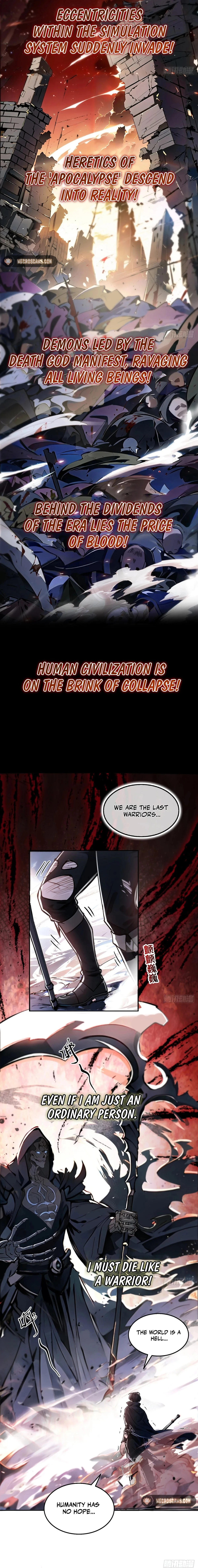 In the Bizarre Invasion, I Took Over the Body of the God of Death and Became the King Chapter 0 - 2