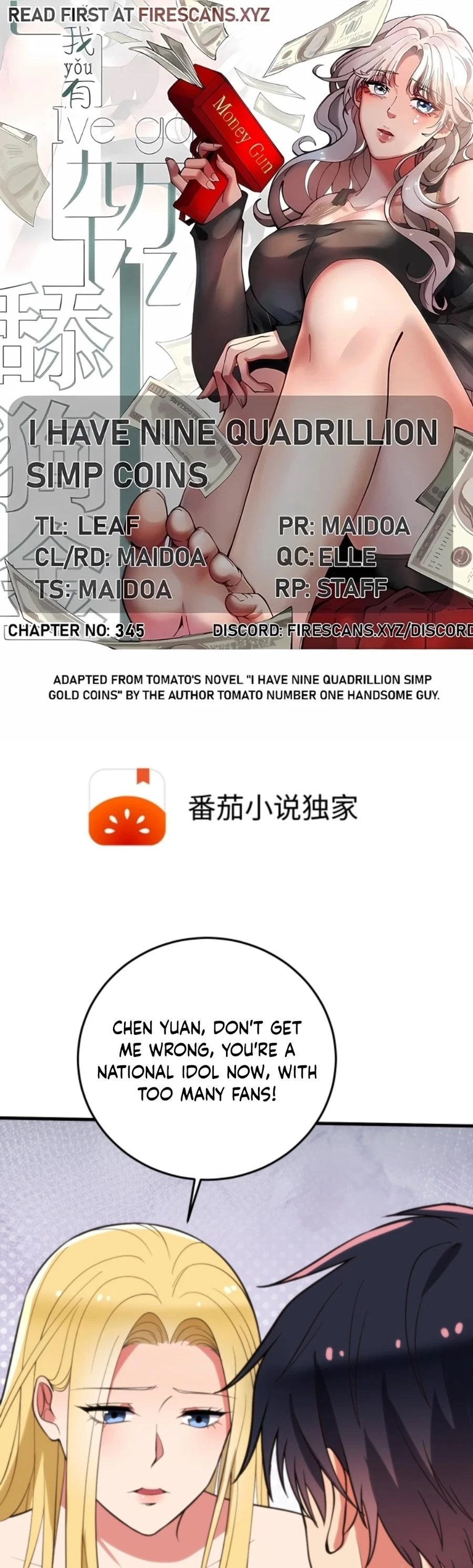 I Have Nine Quadrillion Simp Gold Coins Chapter 344 - 1