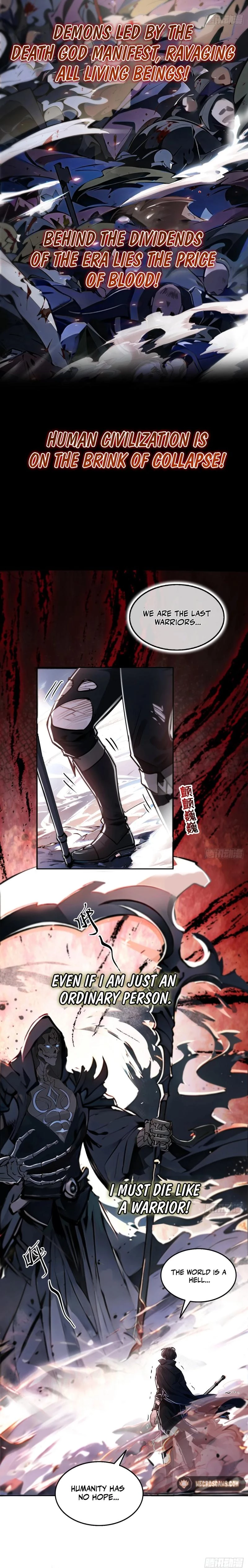 In the Bizarre Invasion, I Took Over the Body of the God of Death and Became the King Chapter 0.5 - 2