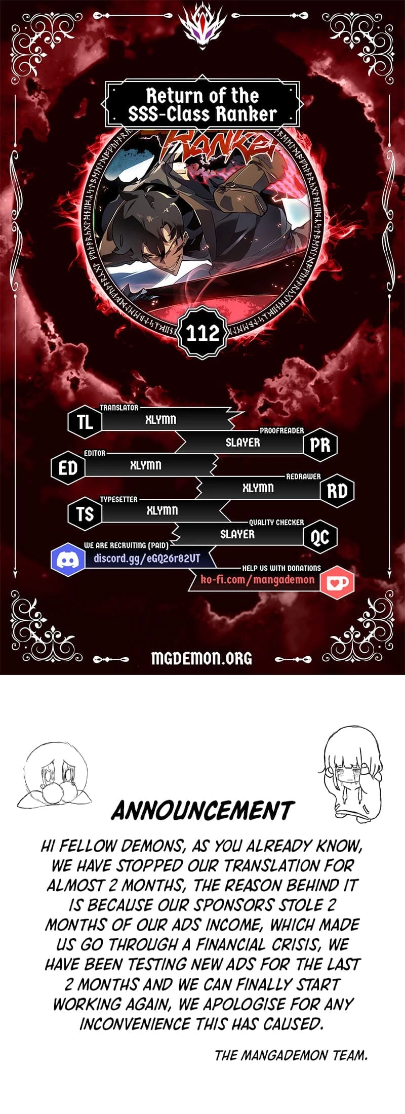 The SSS-Ranker Returns Chapter 112 - 1
