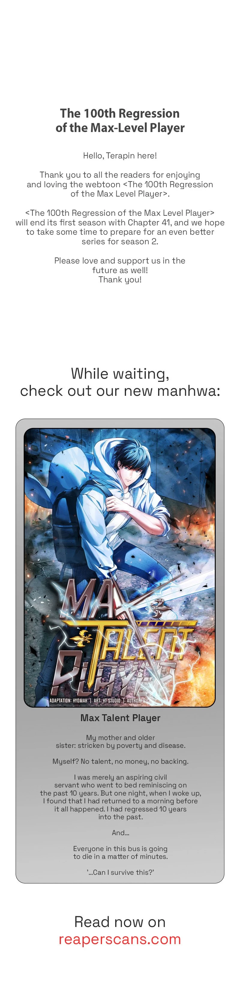 The 100th Regression of the Max-Level Player Chapter 41.5 - 1