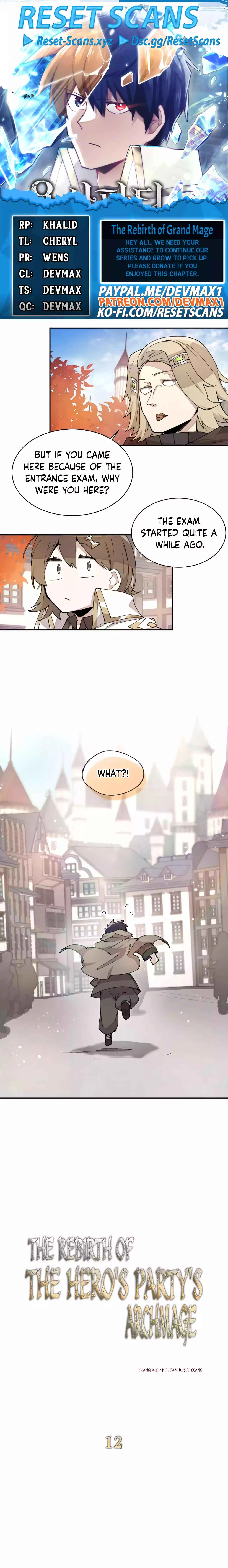 The Great Mage of the Hero's Party Reincarnates Chapter 12 - 1