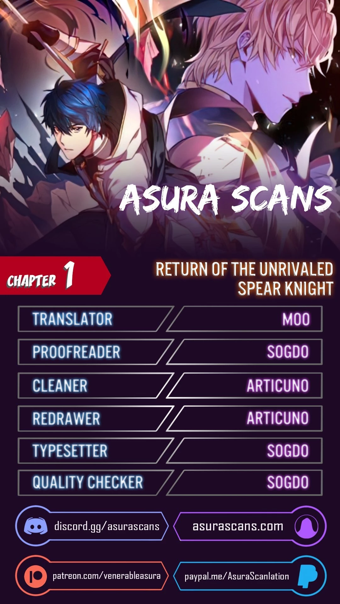 The Legendary Spearman Returns Chapter 1 - 1