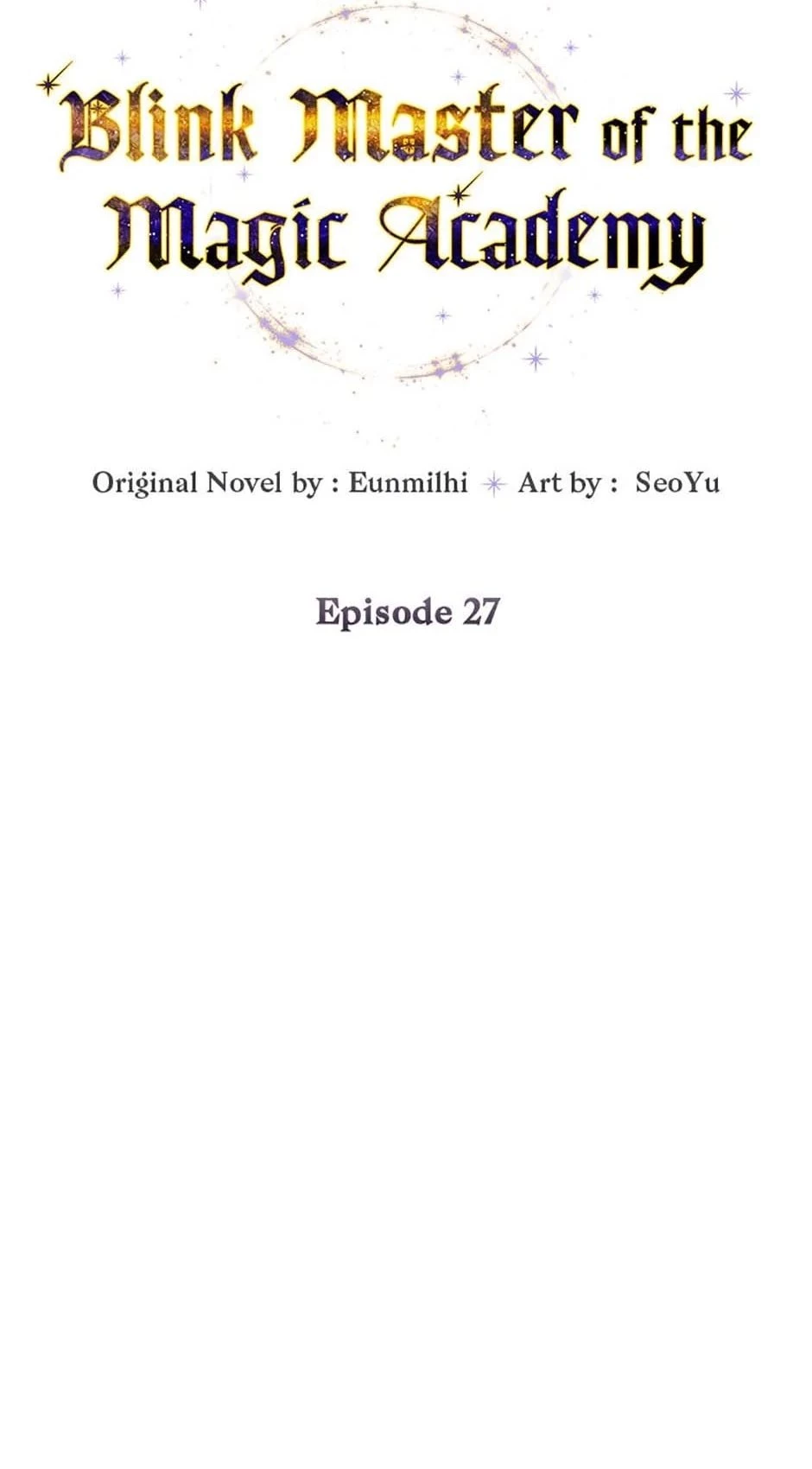 Blink Master of the Magic Academy Chapter 27 - 31