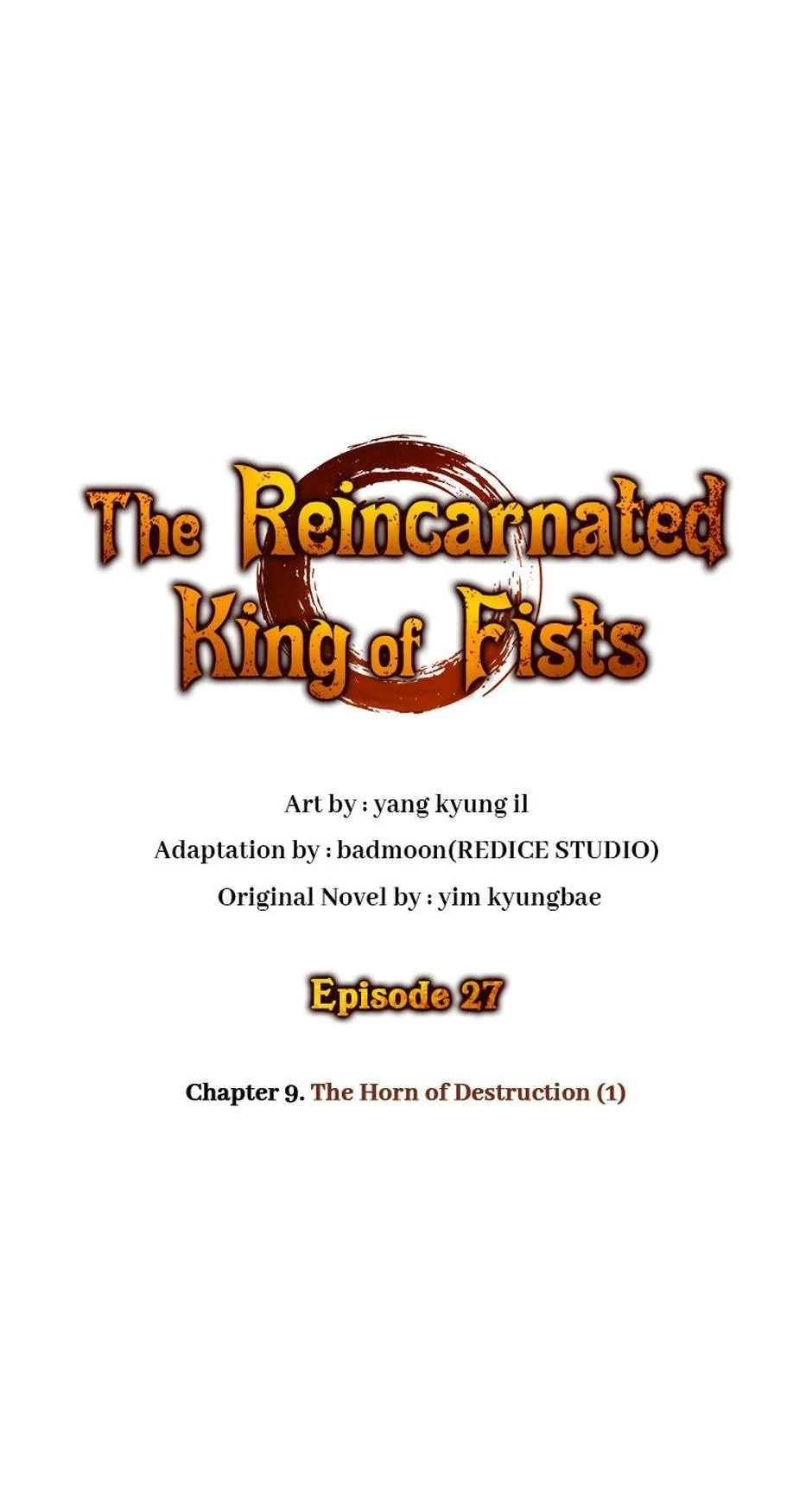 The Reincarnated King of Fists Chapter 27 - 1