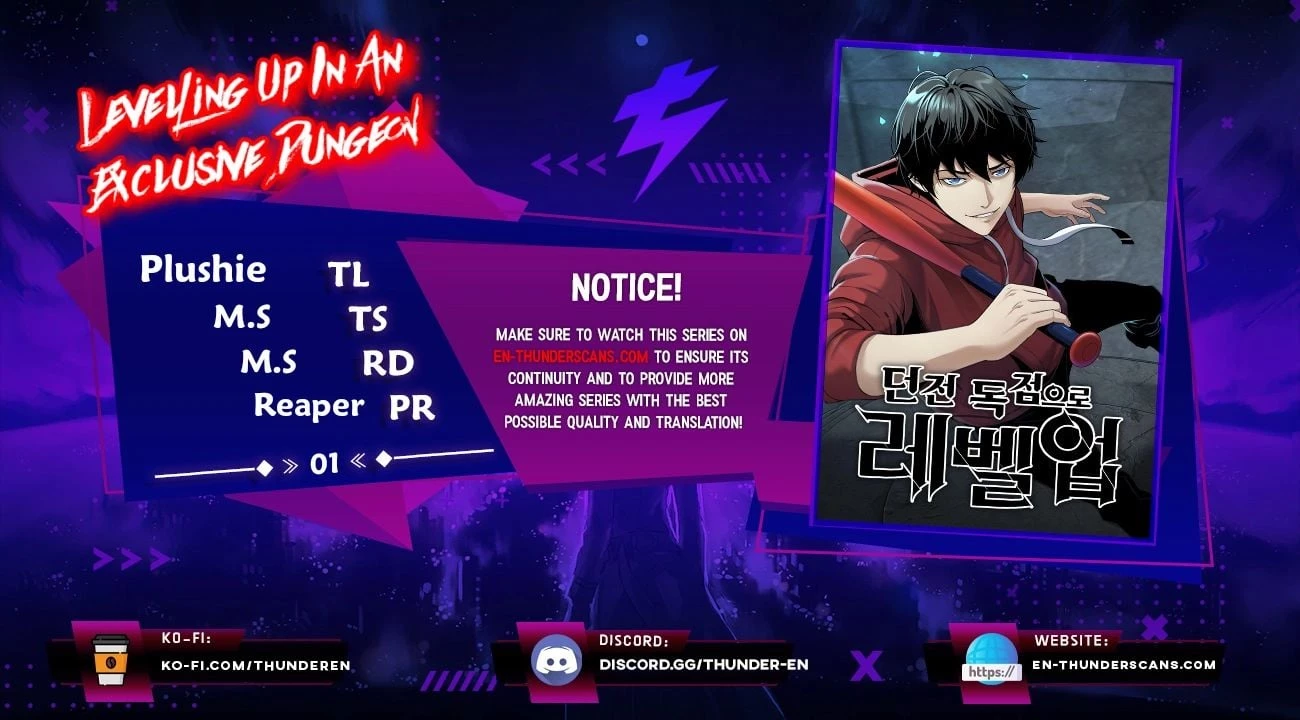Levelling Up In An Exclusive Dungeon Chapter 1 - 1
