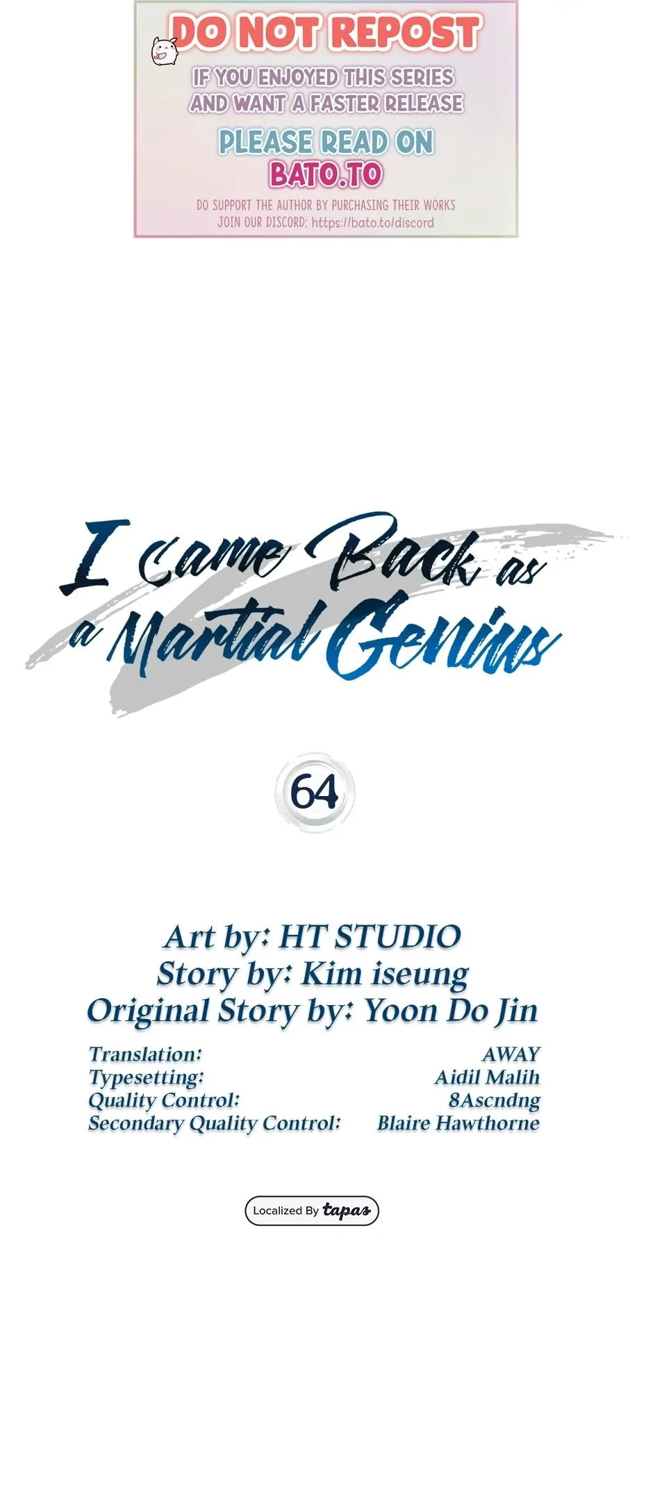 Returned as a Martial Genius Chapter 64 - 1