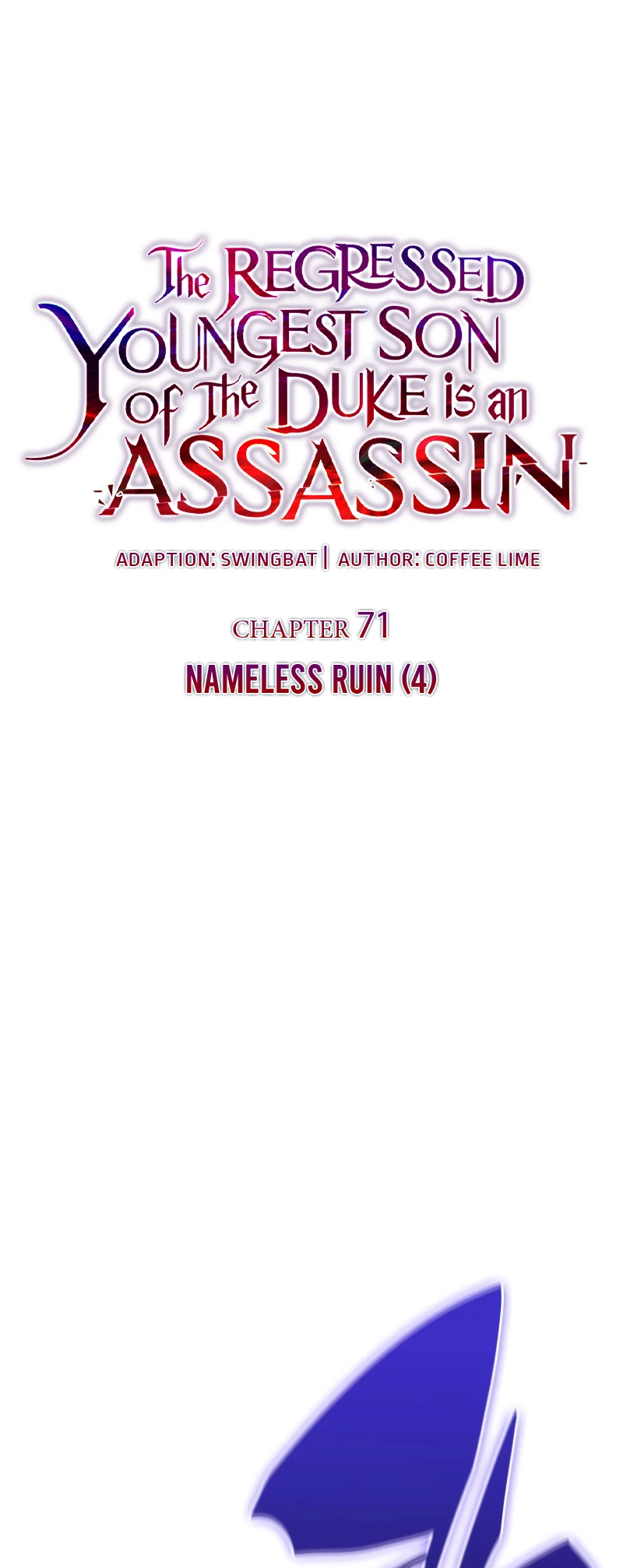 The Reborn Young Lord Is an Assassin Chapter 72 - 7