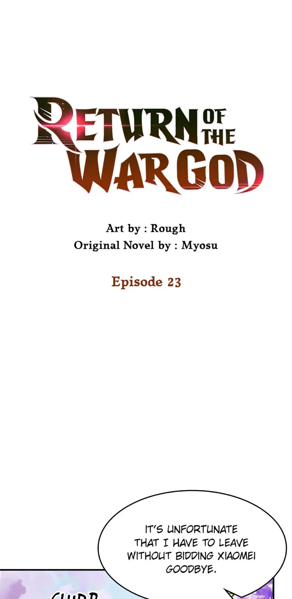 Return of the War God Chapter 23 - 1