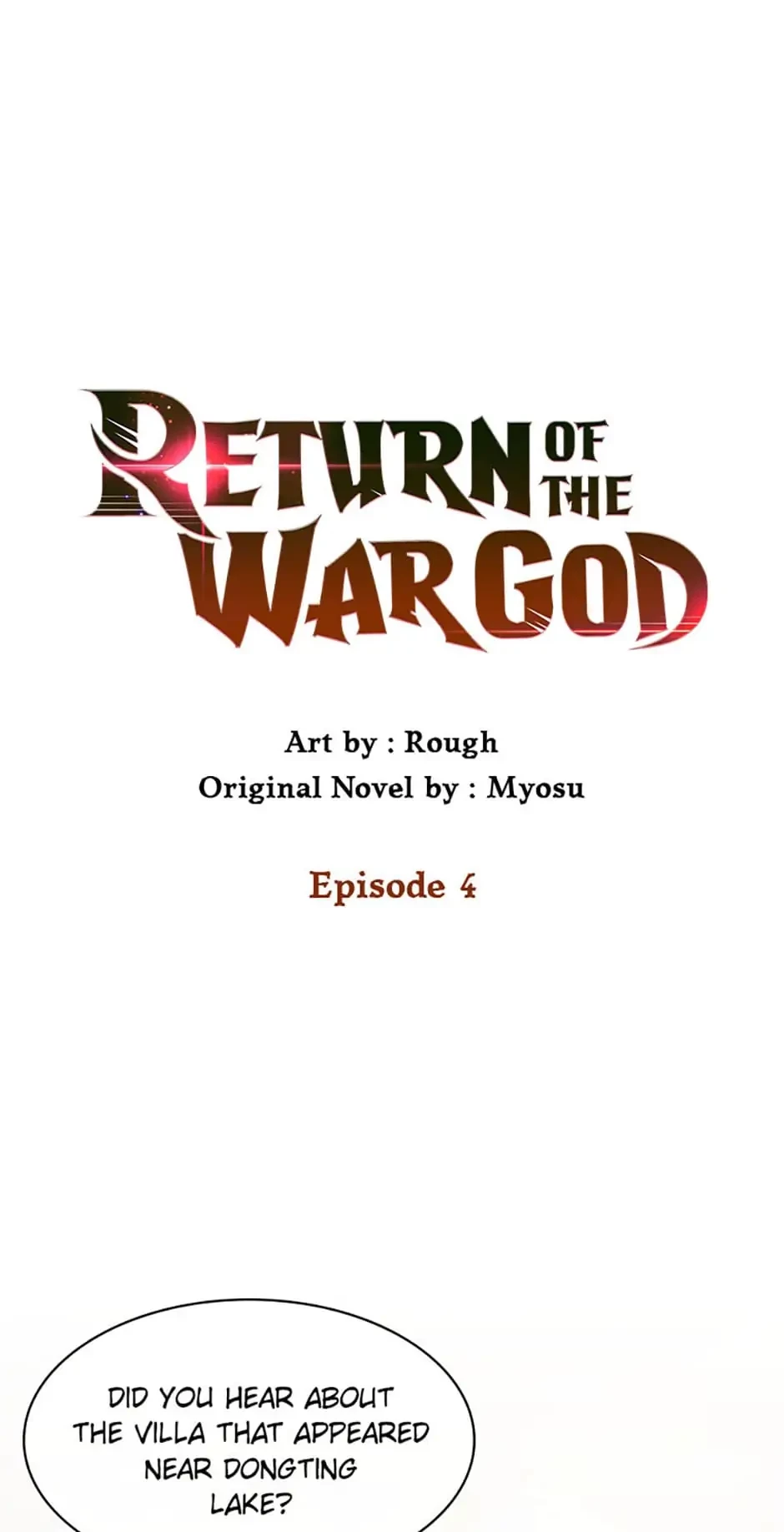 Return of the War God Chapter 4 - 1