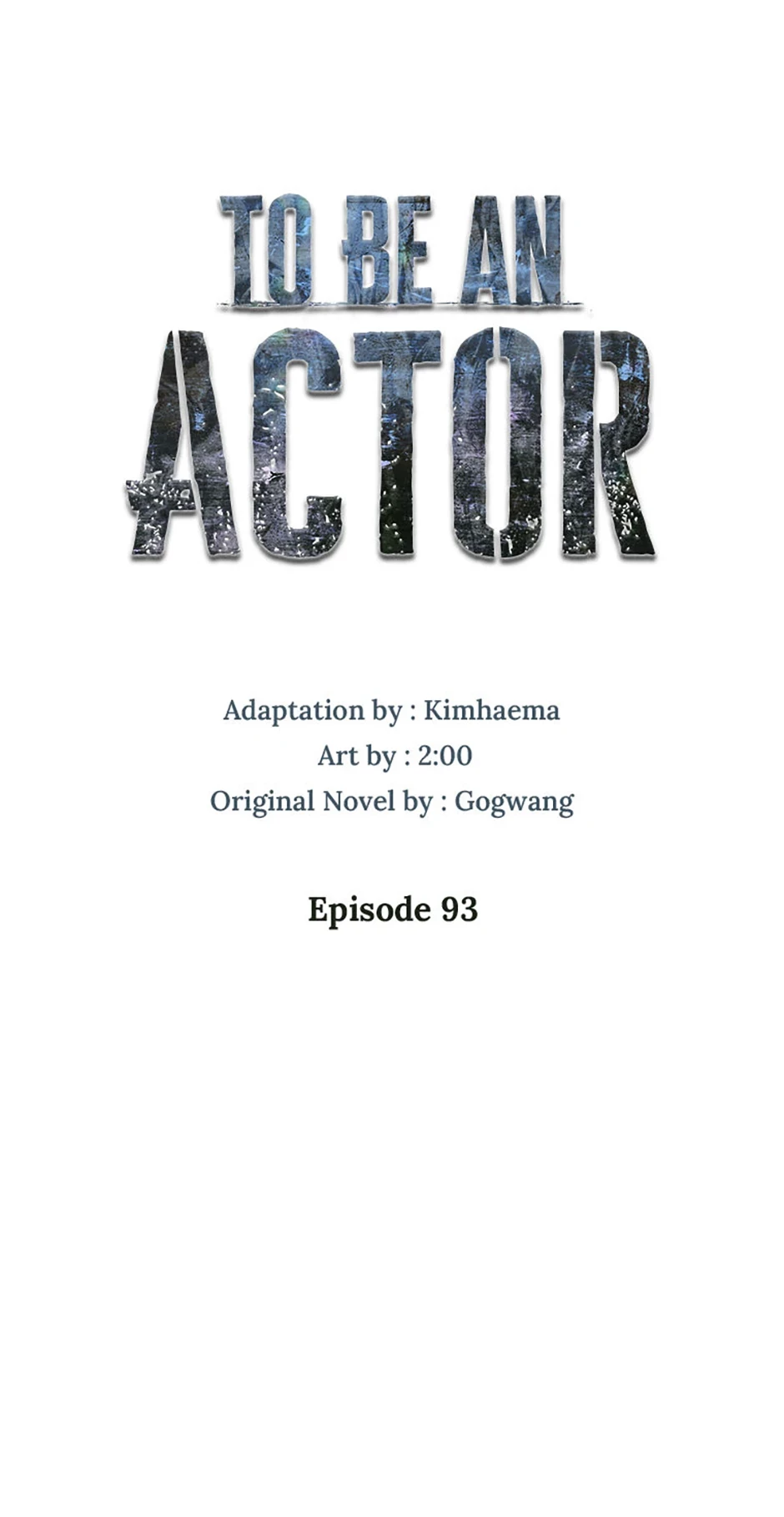 To Be an Actor Chapter 93 - 52