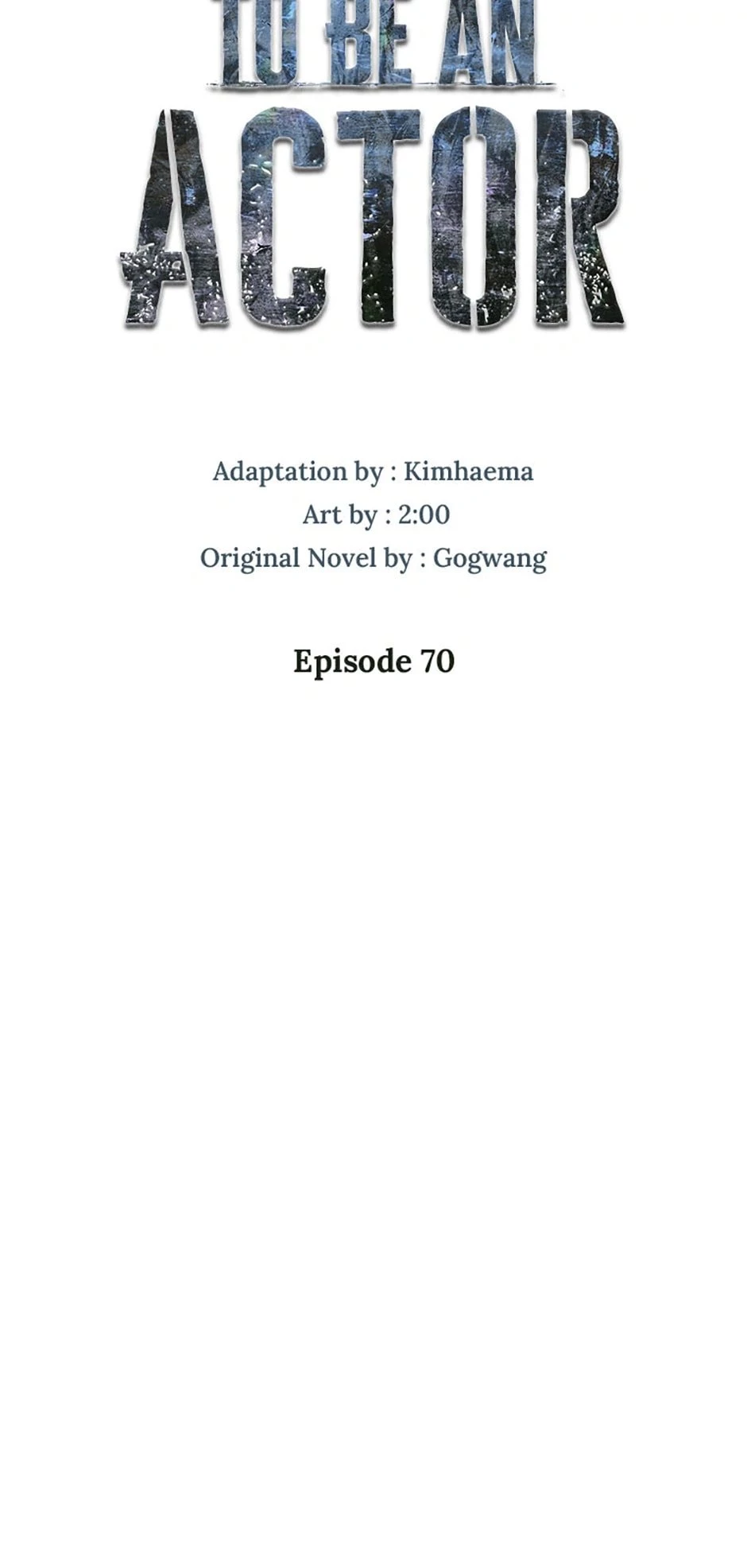 To Be an Actor Chapter 70 - 8