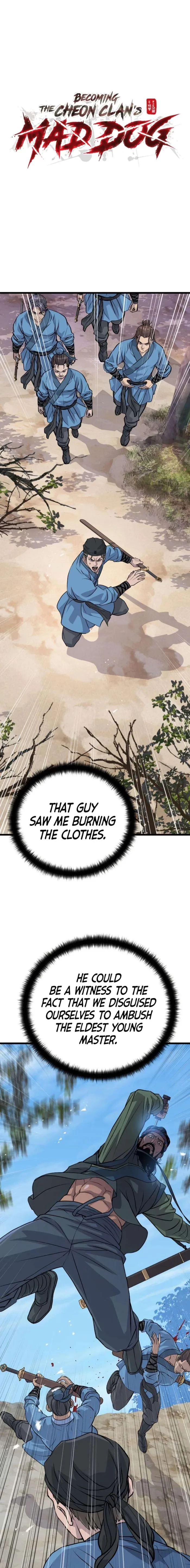 Becoming the Cheon Clan’s Mad Dog Chapter 11 - 1