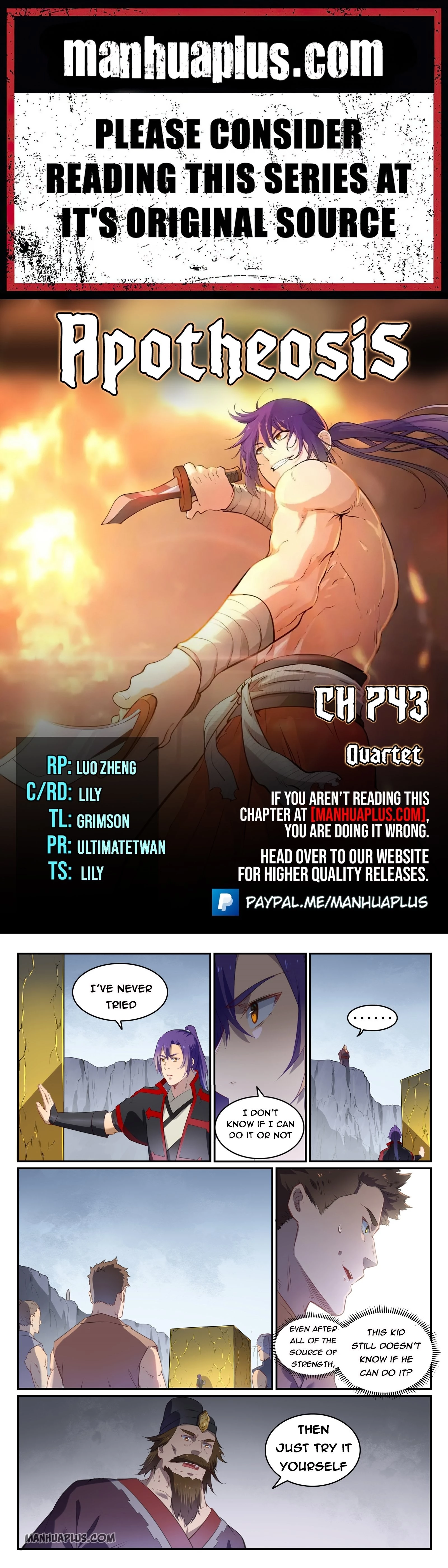 Apotheosis Chapter 743 - 1