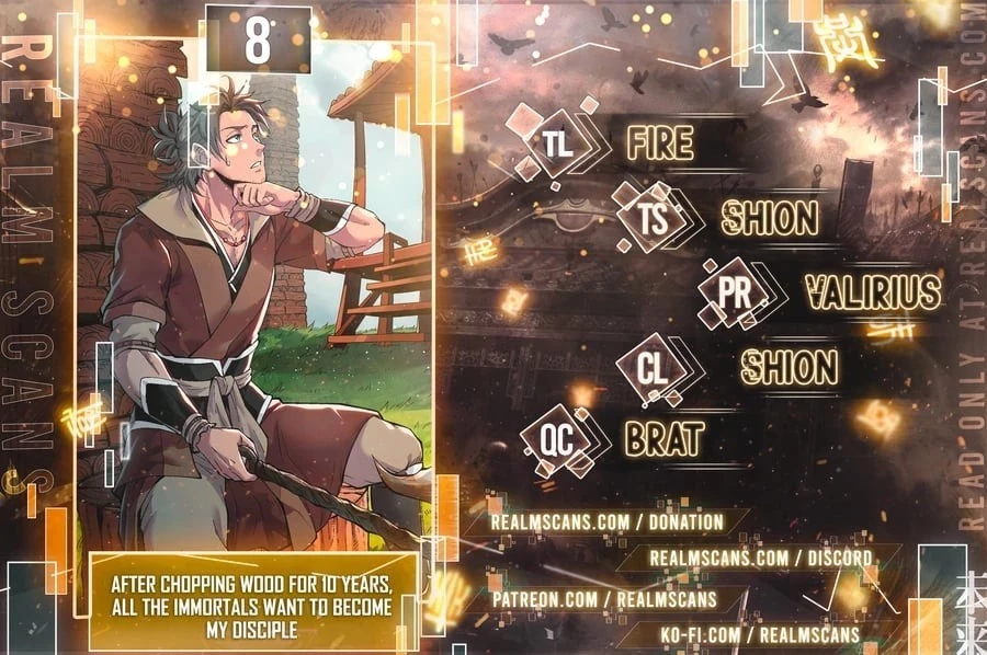 After Ten Years of Chopping Wood, Immortals Begged To Become My Disciples Chapter 8.5 - 1