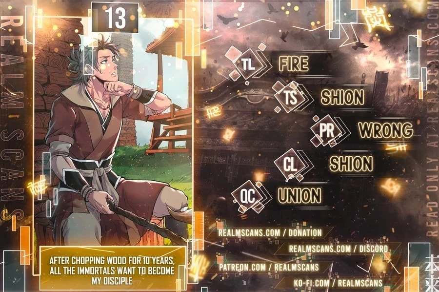 After Ten Years of Chopping Wood, Immortals Begged To Become My Disciples Chapter 13 - 1