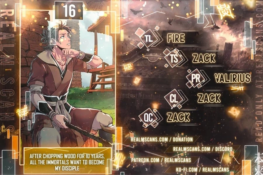 After Ten Years of Chopping Wood, Immortals Begged To Become My Disciples Chapter 16 - 1