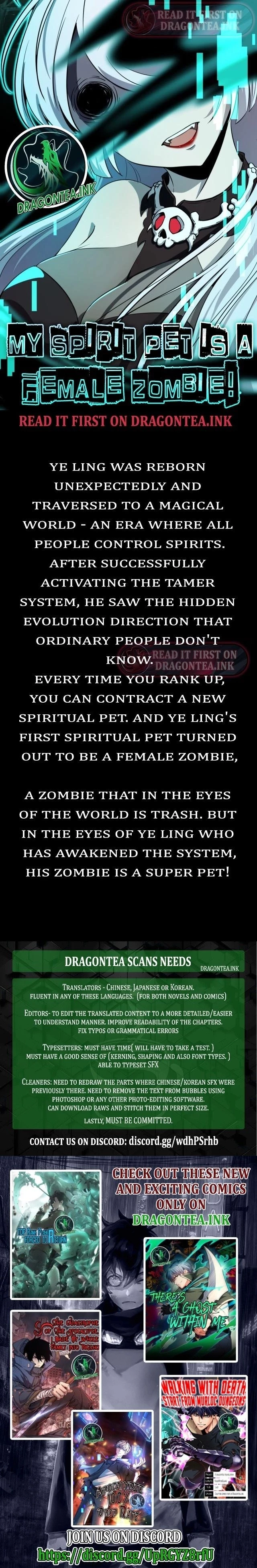 Taming Spiritual Pets: My Spiritual Pet is a Female Zombie Chapter 0 - 2