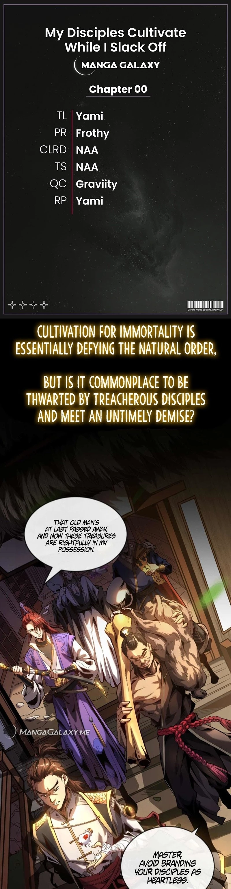 My Disciples Cultivate, While I Slack Off! Chapter 0 - 1