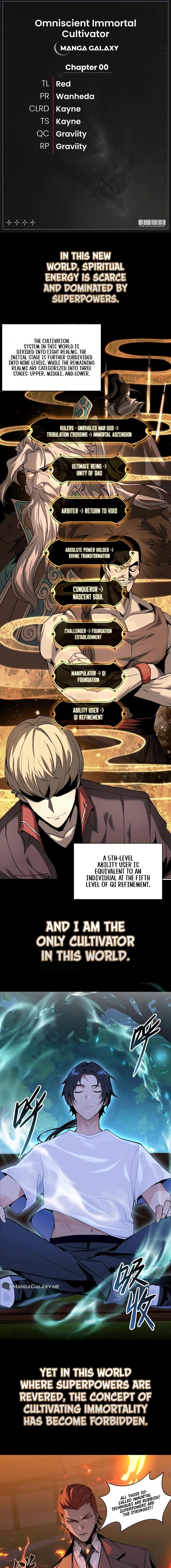 Omniscient Immortal Cultivator Chapter 0 - 1